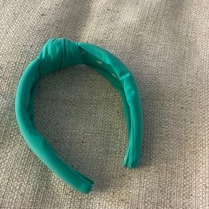 Lele Sadoughi Neoprene Teal Headband